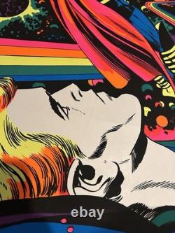 THOR ASTRAL THOR MARVEL THIRD EYE Black light poster TE4006 JACK KIRBY 1971