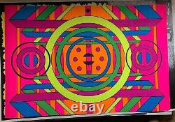 THREE THIRTY THREE 1969 VINTAGE BLACKLIGHT THIRD EYE POSTER By NADKIEJKO #810