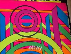 THREE THIRTY THREE 1969 VINTAGE BLACKLIGHT THIRD EYE POSTER By NADKIEJKO #810