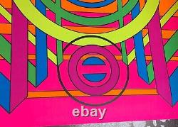 THREE THIRTY THREE 1969 VINTAGE BLACKLIGHT THIRD EYE POSTER By NADKIEJKO #810