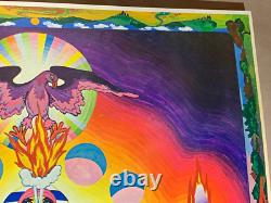 TIGER MAN VINTAGE 1970 GROOVY HEADSHOP BLACKLIGHT POSTER By SUNSET MARKETING