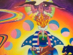 TIGER MAN VINTAGE 1970 GROOVY HEADSHOP BLACKLIGHT POSTER By SUNSET MARKETING