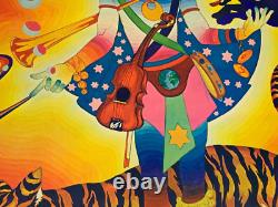TIGER MAN VINTAGE 1970 GROOVY HEADSHOP BLACKLIGHT POSTER By SUNSET MARKETING