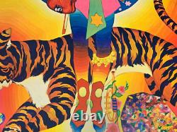 TIGER MAN VINTAGE 1970 GROOVY HEADSHOP BLACKLIGHT POSTER By SUNSET MARKETING