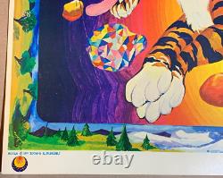 TIGER MAN VINTAGE 1970 GROOVY HEADSHOP BLACKLIGHT POSTER By SUNSET MARKETING
