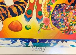 TIGER MAN VINTAGE 1970 GROOVY HEADSHOP BLACKLIGHT POSTER By SUNSET MARKETING
