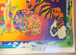 TIGER MAN VINTAGE 1970 GROOVY HEADSHOP BLACKLIGHT POSTER By SUNSET MARKETING