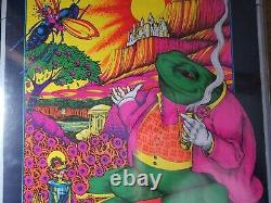TIME OUT IN TIME 1971 VINTAGE PSYCHEDELIC BLACKLIGHT NOS POSTER By Petagno