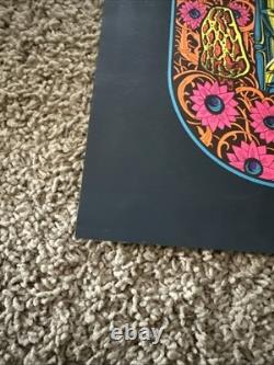TIME OUT IN TIME VINTAGE 1971 PSYCHEDELIC BLACKLIGHT POSTER By Petagno -NICE
