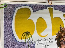 TODAYS ARMY BE HIP VINTAGE 1971 HIPPIE HEADSHOP POSTER By SYNERGISMS #409