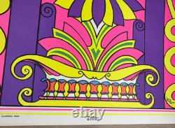 TODAY IS THE FIRST DAY VINTAGE 1970 BLACKLIGHT HEADSHOP POSTER By STAR CITY