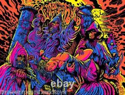 TOMBS OF THE BLIND DEAD MARVEL THIRD EYE Black Light Horror Movie Poster MONDO