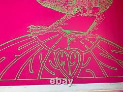 TOP THIS KISS MY ASS VINTAGE 1969 BLACKLIGHT HEADSHOP POSTER By Celestial Arts