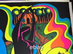 TRANSMUTATION VINTAGE 1970 BLACKLIGHT PRO ARTS HEADSHOP POSTER By TOM GATZ NICE