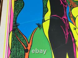 TRANSMUTATION VINTAGE 1970 BLACKLIGHT PRO ARTS HEADSHOP POSTER By TOM GATZ NICE