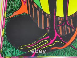TRANSMUTATION VINTAGE 1970 BLACKLIGHT PRO ARTS HEADSHOP POSTER By TOM GATZ NICE