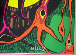 TRANSMUTATION VINTAGE 1970 BLACKLIGHT PRO ARTS HEADSHOP POSTER By TOM GATZ NICE