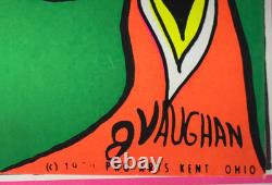 TRANSMUTATION VINTAGE 1970 BLACKLIGHT PRO ARTS HEADSHOP POSTER By TOM GATZ NICE