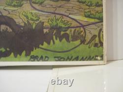 TRIPPY Vintage 1972 BRAD JOHANNSEN Psychedelic TREE HIGH TIDE Studio One Poster