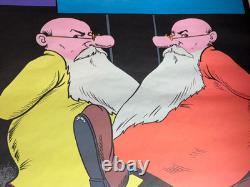 TRUCKIN', JUST PASSING THRU VINTAGE 1972 BLACKLIGHT POSTER By Alex Patony -NICE