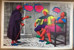 TRY IT YOU'LL LIKE IT VINTAGE 1970's BLACKLIGHT HEADSHOP POSTER By BEVACQUA