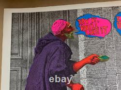 TRY IT YOU'LL LIKE IT VINTAGE 1970's BLACKLIGHT HEADSHOP POSTER By BEVACQUA