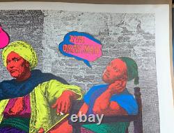 TRY IT YOU'LL LIKE IT VINTAGE 1970's BLACKLIGHT HEADSHOP POSTER By BEVACQUA