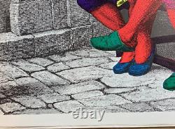 TRY IT YOU'LL LIKE IT VINTAGE 1970's BLACKLIGHT HEADSHOP POSTER By BEVACQUA