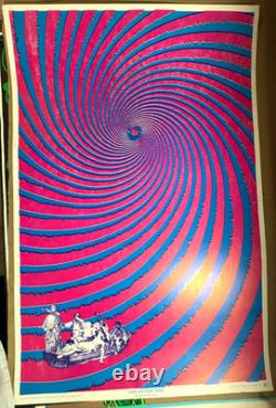 TURN ON YOUR MIND VINTAGE 1967 EAST TOTEM WEST HEADSHOP POSTER By SATTY -NICE