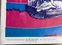 TURN ON YOUR MIND VINTAGE 1967 EAST TOTEM WEST HEADSHOP POSTER By SATTY -NICE
