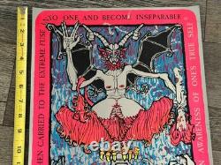 Tarot Card Vintage Poster Blacklight Mylar 1971 The Devil LE DIABLE Styga 12x18
