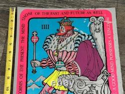 Tarot Card Vintage Poster Blacklight Mylar 1971 The Emperor L'EMPEREUR Styga