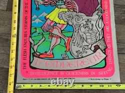 Tarot Card Vintage Poster Blacklight Mylar 1971 The Emperor L'EMPEREUR Styga