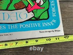 Tarot Card Vintage Poster Blacklight Mylar 1971 The Fool Madman LE MAT Styga