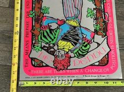Tarot Card Vintage Poster Blacklight Mylar 1971 The Hanged Man LE PENDU Styga