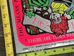 Tarot Card Vintage Poster Blacklight Mylar 1971 The Hanged Man LE PENDU Styga