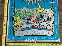 Tarot Card Vintage Poster Blacklight Mylar 1971 The Judgement LE JUGEMENT Occult