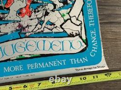Tarot Card Vintage Poster Blacklight Mylar 1971 The Judgement LE JUGEMENT Occult