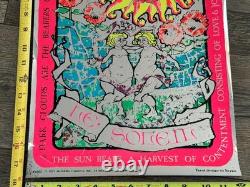 Tarot Card Vintage Poster Blacklight Mylar 1971 The Sun LE SOLEIL Styga Occult