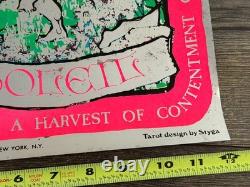 Tarot Card Vintage Poster Blacklight Mylar 1971 The Sun LE SOLEIL Styga Occult