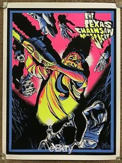 Texas Chainsaw Massacre Leatherface BlackLight Print Poster Mondo Movie Horror
