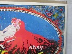 The Age Of Aquarius Black Light Vintage Poster 1970 Psychedelic Cng367