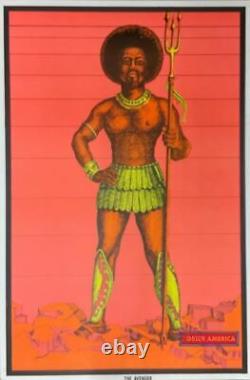 The Avenger Original 1970's Black Light Poster 23 x 34