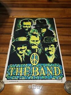 The Band Original Vintage Blacklight Poster 1970s Music Pin-up Beeghly
