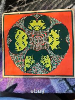 The Beatles 1967 Miller Sirkia Psychdelic Black Light Poster Salesman Sample