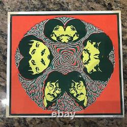 The Beatles 1967 Miller Sirkia Psychdelic Black Light Poster Salesman Sample