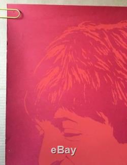 The Beatles Original Poster Vintage Blacklight Pin-up 1960s Silkscreen Retro UV