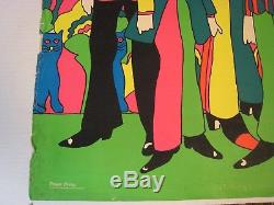The Beatles Vintage Blacklight Poster Dan Shupe Original Not a reprint or