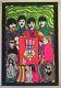 The Beatles Vintage Blacklight Poster Dan Shupe Pin-up Collage 1960's Snoopy Usa