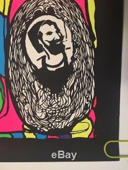 The Beatles Vintage Blacklight Poster Dan Shupe Pin-up Collage 1960's Snoopy USA